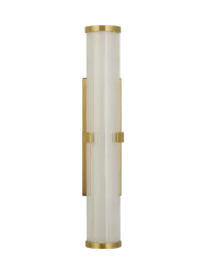 Dimmbare LED Design Wandlampe/Badlampe „Clamp“ Gold Searchlight
