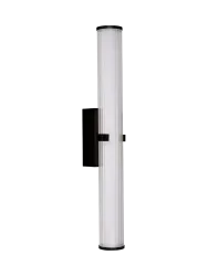 Dimmbare LED Design Wandlampe/Badlampe „Clamp“ Schwarz Searchlight