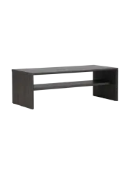 Zeitloser Couchtisch „Telemarket“ 100 x 50 cm Schwarz VE DESIGN