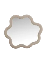 Design Wandspiegel „Kungsbacka“ Ø 70 cm Beige, Transparent VE DESIGN