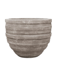 Grosser XL In-/Outdoor Blumentopf „Polystone Coated Plain Junar“, ver. Grössen Baq Design