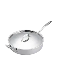 Premium Schmorpfanne „Fusion 5“ inkl. Deckel Silber SCANPAN