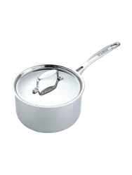 Premium Stielkasserolle „Fusion 5“ inkl. Deckel Silber Ø 16 cm, 1.9 Liter SCANPAN