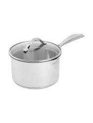 Premium Stielkasserolle „STS“ inkl. Deckel Silber Ø 18 cm, 2.5 Liter SCANPAN
