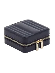 Echtleder Schmuck-Etui „Maria Small Zip Case“ Navy WOLF