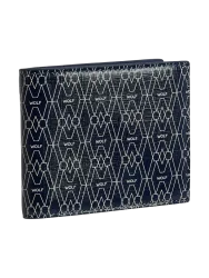 Brieftasche „Signature“ Leder Blau WOLF