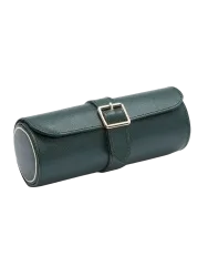 Uhrenrolle „British Racing Triple Watch Roll“ Leder Dunkelgrün WOLF