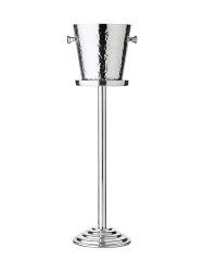 Premium Sektkühler „Capri“ inkl. Ständer aus Edelstahl, hochglanzpoliert und doppelwandig EDZARD