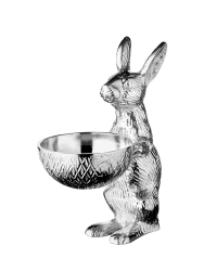 Design Schale & Dekorationsobjekt „Bert“ Silber Ø 10 x Höhe 22 cm EDZARD