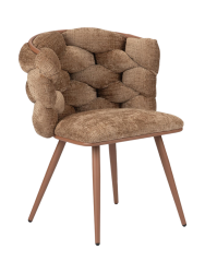 Designerstuhl „Rock“ mit Samtbezug – Caramel Global Interiors