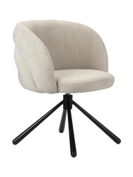 Drehbarer Design Stuhl „Pebble“ mit Armlehnen Global Interiors