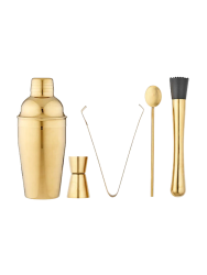 5-teiliges, luxuriöses Cocktail-Set „Aurora“ aus Edelstahl Ladelle