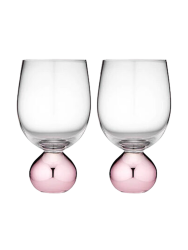 Handgefertigte, luxuriöse Weingläser „Astrid“, 2er-Set Ladelle
