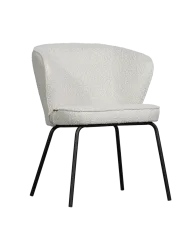 mutoni - Esszimmerstuhl Admit Bouclé natur, One Size, Braun