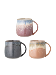 Handgefertigter Becher „Cleo“, 3er-Set Bloomingville