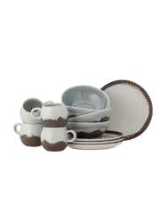 Handgefertigtes Frühstücks-Set „Paula“, 12-teilig Bloomingville