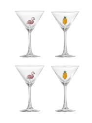4er Set Design Cocktailgläser „Tabby“ Bloomingville