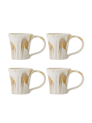 Handgefertigter Becher „Joseph“, 4er-Set Bloomingville