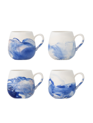 Handgefertigter Becher „Lyre“, 4er-Set Bloomingville