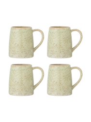 Handgefertigter Becher „Winnie“, 4er-Set Bloomingville