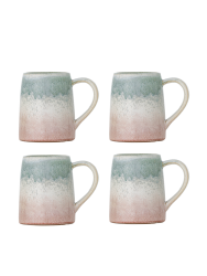 Handgefertigter Becher „Winnie“, 4er-Set Bloomingville