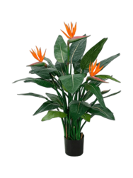 Lebensechte Kunstpflanze „Strelitzia Nicolai deluxe“, Ø 80 x 115 cm Baq Design