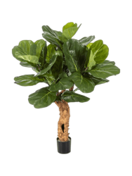 Lebensechte Kunstpflanze „Ficus Lyrata Trunk“ Baq Design