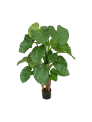 Lebensechte Kunstpflanze „Alocasia Bush“, Höhe 120 cm Baq Design