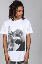 Mister Tee T-Shirt - Weiss + Schwarz M Herren