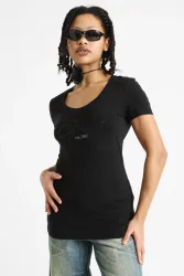 Guess T-Shirt - Jet Black S Damen