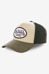 Von Dutch Snapback Cap - Olive + Beige Einheitsgroesse Herren