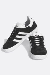 Adidas Originals Gazelle Kids Sneaker - Core Black + Footwear White + Gold Metallic EU33