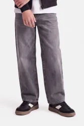 Only & Sons Junior OSJCARL Ballon Fit Jeans - Dark Grey Denim 146 Kids