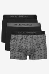 Emporio Armani Dreierpack Boxershorts - Black + Dark Grey L Herren