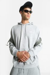 New Balance Oversize Kapuzensweatshirt - Athletic Grey M Herren