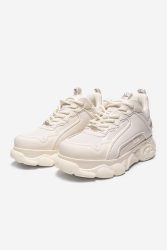 Buffalo Vegan CLD Chai Plateau Sneaker - Triple White EU36 Damen