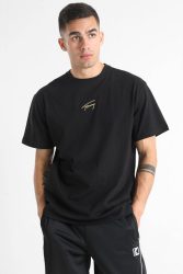Tommy Jeans Gold Signature T-Shirt - Black XL Herren