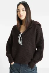 Only ONLMALLY Strickpullover - Chocolate Torte XS Damen