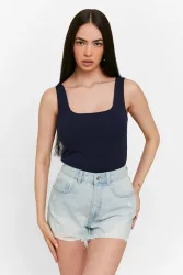 Tally Weijl Mom Fit Jeanshorts - Light Blue Denim 34 Damen