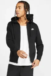 Nike Sportswear Club Kapuzensweatjacke - Black XS Herren