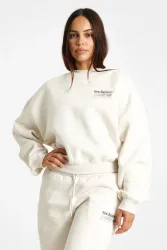 New Balance New Balance W Trackside Fleece Crew Damen, weiss, Grösse: XS  Damen, weiss, Grösse: XS