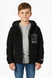 Champion Sherpa Jacke - Black M Kids