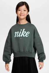 Nike Sportswear Club Fleece Oversize Sweatshirt - Vintage Green S Kids