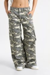 Felicious Cargohose - Camouflage Grey XS Damen