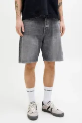 Jack & Jones Alex Original Jeansshorts - Black Washed M Herren