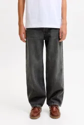 Jack & Jones Junior JJIALEX Baggy Fit Jeans - Black Denim 152 Kids