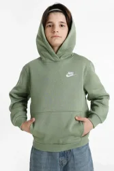 Nike Club Fleece Kapuzensweatshirt - Oil Green XL Kids