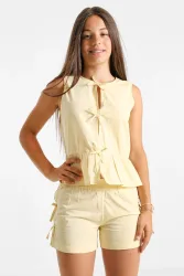 Only KOGCLARA Peplum-Top - Sunlight 152 Kids