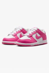 Nike Dunk Kids Sneaker - White + Laser Fuchsia EU33.5