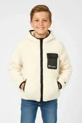 Champion Sherpa Jacke - Cream M Kids